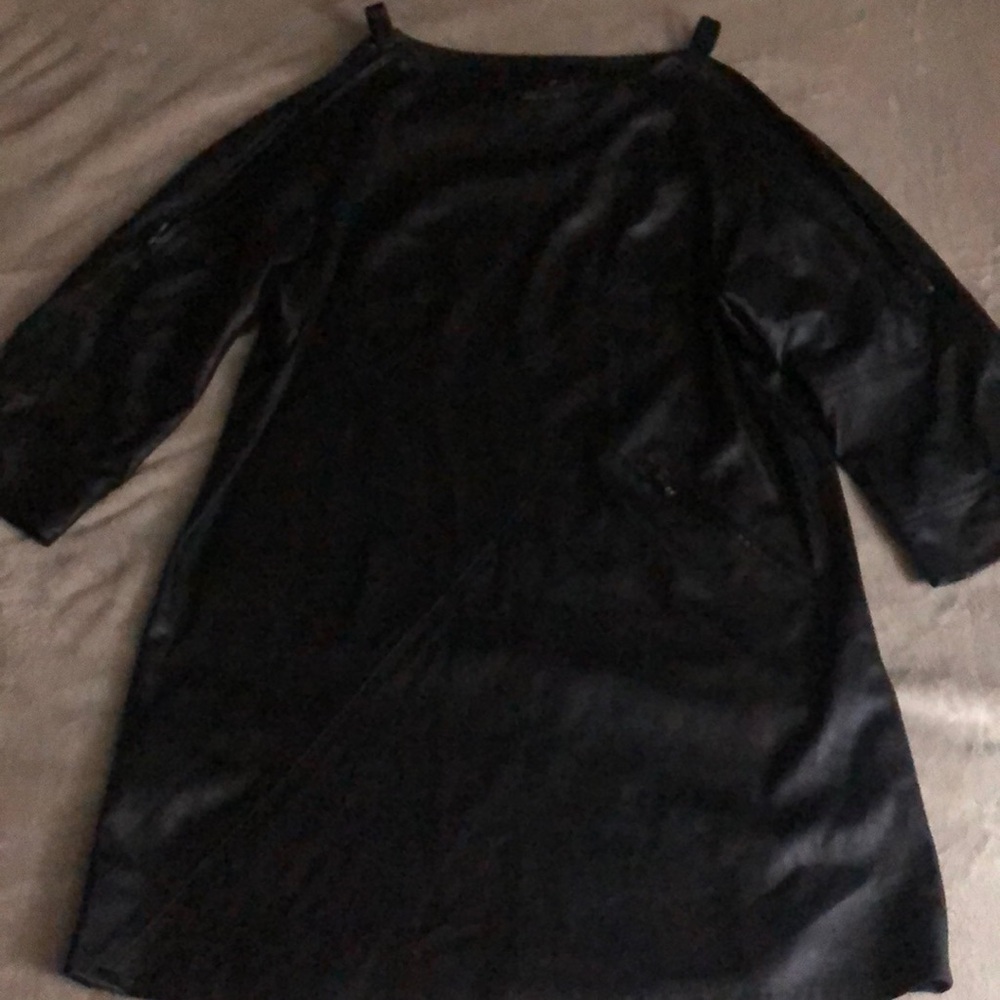 BCBG MAXAZRIA LEATHER DRESS